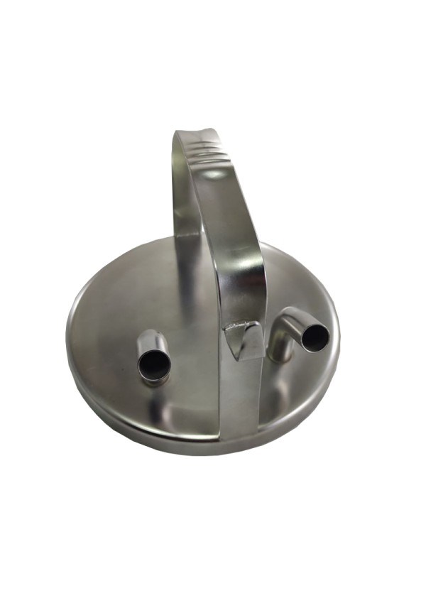 Καπάκι κάδου 2 εξόδων, inox