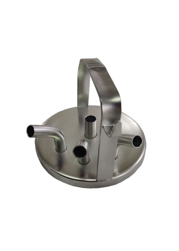 Καπάκι κάδου 3 εξόδων,inox